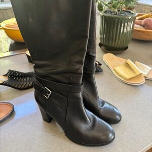 Nice Like new Mark Fisher black leather boots 91/2